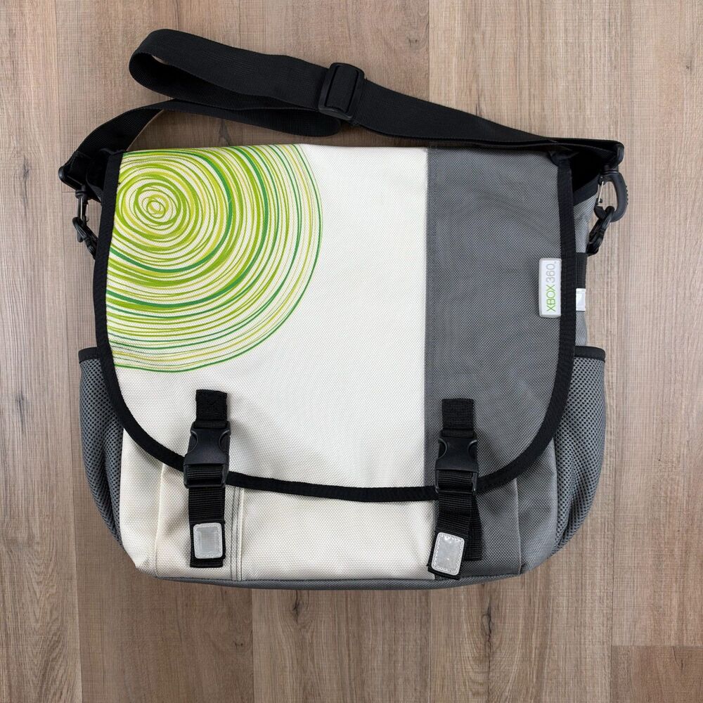 Rare Official Microsoft Xbox 360 Premium Messenger Shoulder Carry Bag Travel Cas